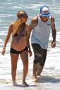 Very Pregnant Nicole Richie Hits The Beach