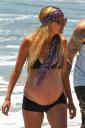 Very Pregnant Nicole Richie Hits The Beach